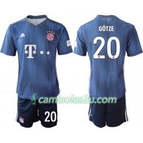 Camisolas de Futebol FC Bayern München GOTZE 20 Criança Equipamento 3ª 2018/19 Manga Curta 